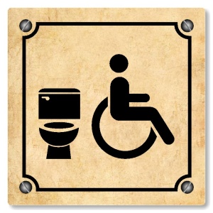 WC invalidé, 118x118mm, pergamen, Kansas